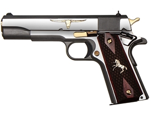 Colt 1911 Government .45ACP 5" SS Texas Longhorn