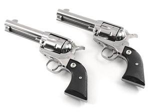 Ruger Vaquero SASS .357Mag 4.62" 6rd Revolver Pair, Stainless