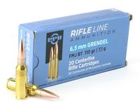 PPU Rifleline 6.5 Grendel 110gr FMJ BT 20rd