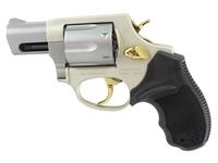 Taurus 856 Ultra Lite .38Spl +P 2" 6rd Revolver, Stainless w/ Gold Controls