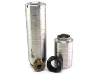 Dead Air Silencers Wolfman 9mm Modular Suppressor, Naked Stainless w/ 1/2-28 Insert