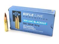 PPU RifleLine .300Blk 125gr FMJ 20rd