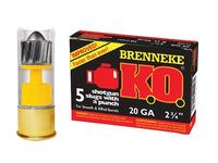 Brenneke K.O. 20GA 2.75" 3/4oz Slug 5rd