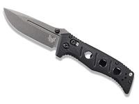 Benchmade Mini Adamas 3.25" AXIS Folding Knife, Tungsten Gray/Black G10