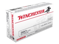 Winchester 380 Auto 95gr FMJ 50rd