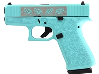 Glock 43X "Glock & Rose" Tiffany Blue Pistol