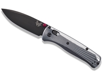 Benchmade Bugout 3.24" AXIS Folding Knife, Black/Gray Aluminum