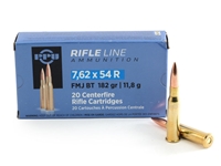 PPU RifleLine 7.62x54R 182gr FMJ BT 20rd