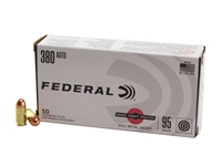 Federal Range & Target .380 ACP 95gr FMJ 50rd