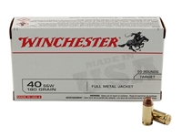 Winchester USA 40S&W 180gr FMJ 50rd