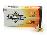 ARMSCOR 9mm 124gr FMJ 50rd