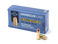 Prvi Partizan Handgun Line .38 Super +P 130gr FMJ