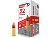 Aguila 22LR Interceptor Copper Plated Solid Point 40gr 50rd