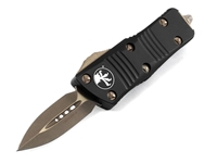 Microtech Knives Mini Troodon D/E Bronzed Apocalyptic 1.99" Black