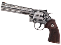 Colt Python .357Mag 6" 6rd Revolver, Engraved Stainless - Davidson's Exclusive