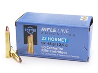 PPU 22 Hornet 45gr SP 50rd