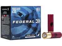 Federal Game Load Upland Hi-Brass 28GA 2.75" 1oz #6 Shot 25rd