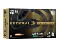 Federal Gold Medal .260 Rem 142gr SMK BTHP 20rd