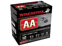 Winchester AA Light Target Load 12GA 2.75" 1 1/8 oz 8 Shot 25rd