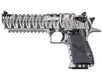 Desert Eagle .50AE 7rd 6" White Tiger Stripe w/ Integral Muzzle Brake