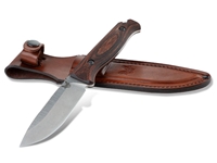 Benchmade Saddle Mountain Skinner 4.2" Fixed Knife, Stabilized Wood