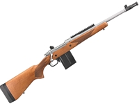Ruger Scout .308Win 16" Rifle, Stainless/Walnut - Lipsey's Exclusive