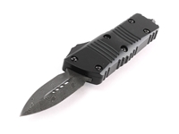 Microtech Knives Mini Troodon D/E Damascus 1.99" Black