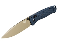Benchmade Bugout 3.24" AXIS Folding Knife, FDE/Crater Blue Grivory