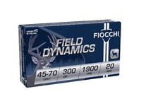 Fiocchi Field Dynamics 45-70 Govt 300gr Hollow Point Flat Nose 20rd