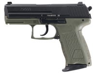 HK P2000 V3 DA/SA 9mm 3.66" OD Green Pistol W/NS, 3-10rd Mags