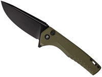Tekto F3 Charlie 3.8" Folding Knife, OD Green G10/Black Accents