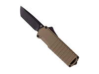 Tekto A2 Badger 1.85" OTF Knife, Desert Aluminum