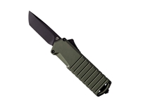 Tekto A2 Badger 1.85" OTF Knife, OD Green Aluminum