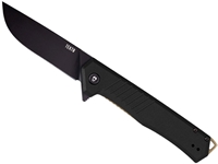 Tekto F1 Alpha 3.1" Folding Knife, Black G10/Bronze Accents