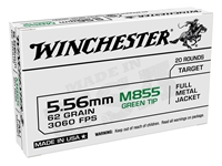 Winchester White Box M855 5.56mm 62gr FMJ 20rd