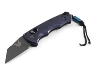 Benchmade Partial Immunity 1.95" Auto Knife, Crater Blue Aluminum