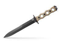 Benchmade SOCP Fixed Blade 7.11" Knife, Tan G10