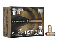 Federal Premium HST .380ACP 99gr JHP 20rd