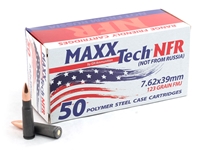 Tulammo MaxxTech NFR 7.62x39 Steel Case 123gr FMJ 50rd