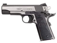 Colt 1911 Combat Elite Commander .45ACP 4.25" 8rd Pistol, Stainless/Black
