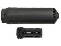 HuxWrx Flow 6K Suppressor w/ Flash Hider-QD 762, Black