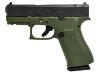 Glock USA 43X MOS 9mm 3.6" 10rd Pistol, Battlefield Green