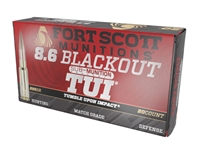 Fort Scott Munitions 8.6 Blackout Subsonic TUI 285gr 20rd