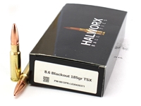 Halworx Ballistics 8.6 Blackout 185gr Barnes TSX Supersonic