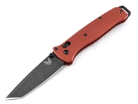 Benchmade Bailout 3.38" AXIS Folding Knife, Battlewash DLC/Burnt Copper Aluminum