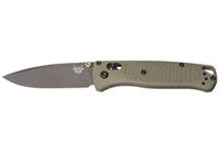 Benchmade Bugout 3.24" AXIS Folding Knife, Tactical Gray/Ranger Green Grivory