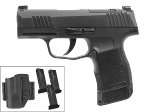 Sig Sauer P365 9mm Pistol Tac Pac w/ 3 12rd Magazines and Holster