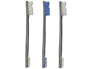 OTIS 3 Pack All Purpose Brushes (2 Nylon/1 Blue Nylon)