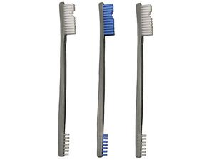 OTIS All Purpose Nylon Brush, 3 Pack (2 Nylon/1 Blue Nylon)