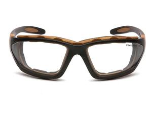 Carhartt CHB410DTP Carthage Clear Anti-Fog Lens, Black/Tan Frame